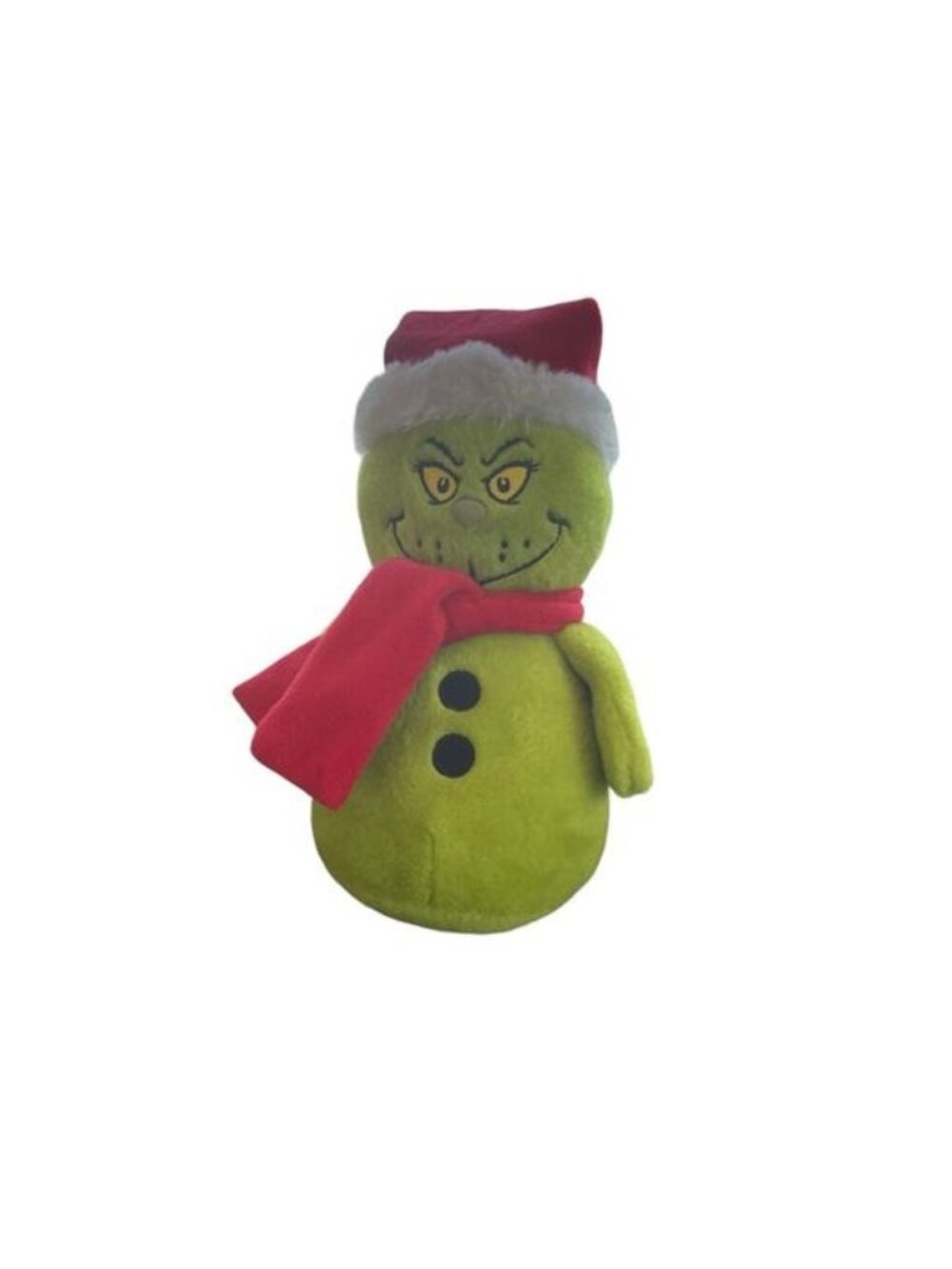 Aurora Dr Seuss Grinch Snowman Plush 8” Whimsical Holiday Christmas Stuffed Toy